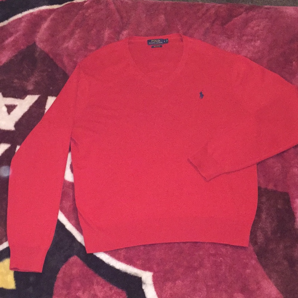 Polo V-Neck Sweater